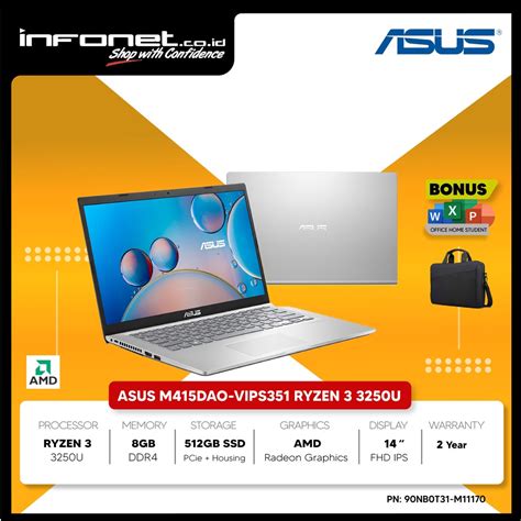 Jual Asus M Dao Vips Ryzen U Gb Gb Housing Amd Radeon