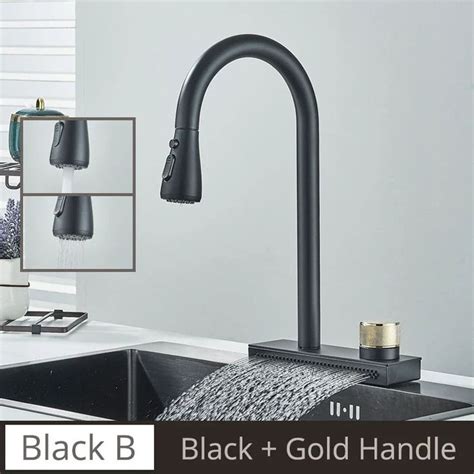 Afralia Pull Out Kitchen Faucet With Multiple Water Outlets In