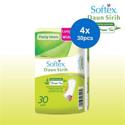 Jual Softex Daun Sirih Green Tea Pantyliner Longer And Wider 30s 4