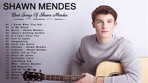 Shawn Mendes Best Songs ∰ Shawn Mendes Greatest Hits Album 2020 Youtube