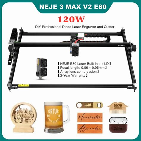 Neje Max V E W Professional Cnc Laser Cutter Engraver Metal