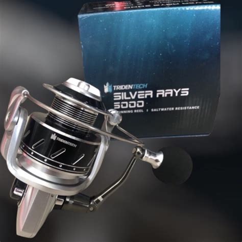 Tridentech Silver Rays Saltwater Resistance Power Handle Fishing Reel