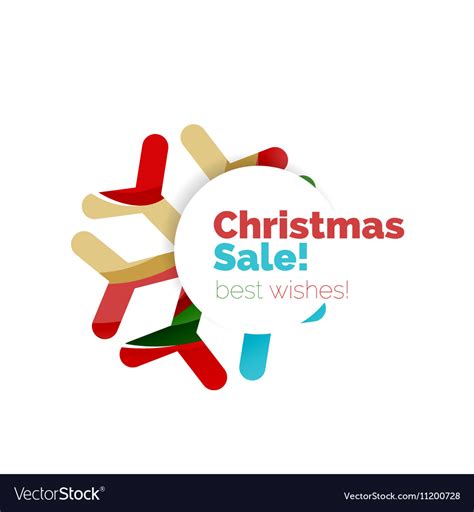 Christmas and new year geometric banner with text Vector Image