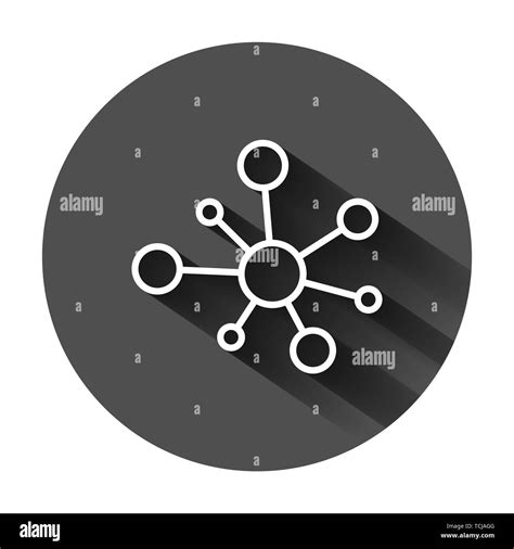 L icône de connexion réseau Hub signer dans télévision style Molécule