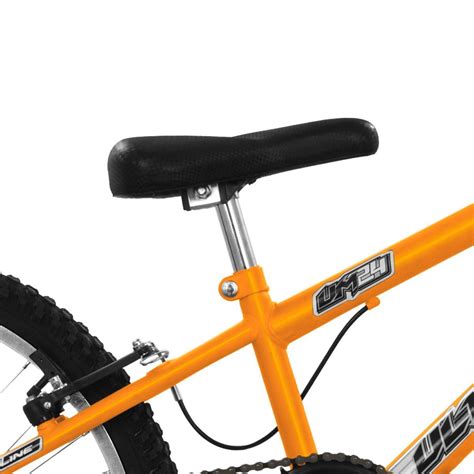 Bicicleta Rebaixada Aro 24 Ultra Bikes Bicolor Sem Marcha Laranja