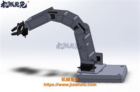 机械臂图纸气动机械手六轴3d图纸自由度机械臂solidworks设计90套机械兔兔