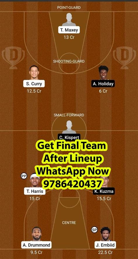 PHI Vs WAS Dream11 Team Fantasy Prediction A League