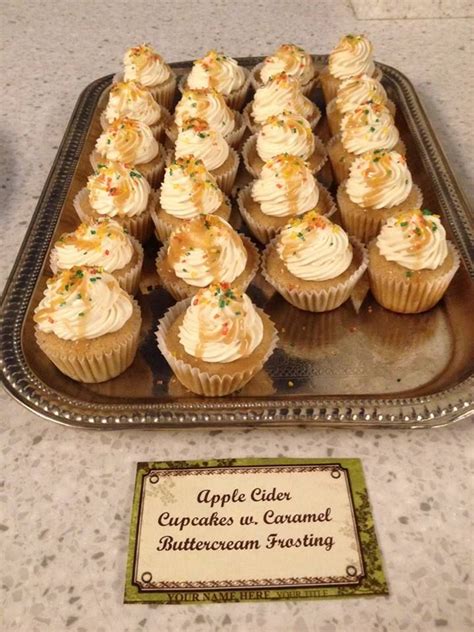 Apple Cider Cupcakes With Caramel Buttercream Frosting Caramel