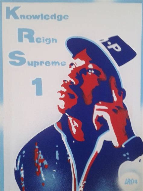 Krs One Paintings Stencil Art Canvas Spray Can Art Hip Hop Rap Etsy