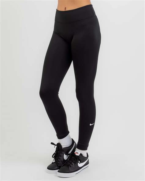 Shop Nike Girls' DF One Leggings In Black/white - Fast Shipping & Easy ...