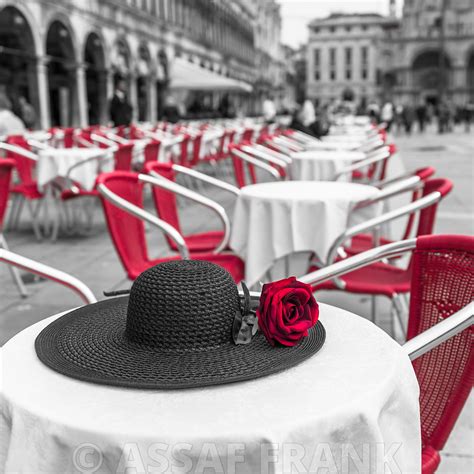 Assaf Frank Photography Licensing Old Fashioned Hat With A Red Rose