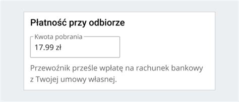 Zmieniliśmy sposób nadawania przesyłek z płatnością przy odbiorze