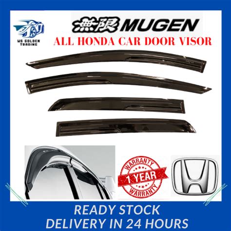 Honda CITY ACCORD CIVIC JAZZ CRV BR V HR V MUGEN DOOR VISOR AIR PRESS