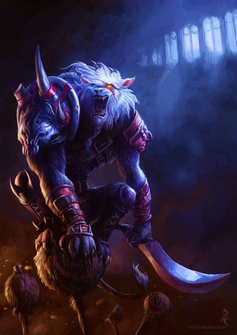 Rengar Digi Art Throwdown League Of Legends By ~artomsk On Deviantart League Of Legends