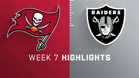 Tampa Bay Buccaneers Vs Las Vegas Raiders Highlights Week 7