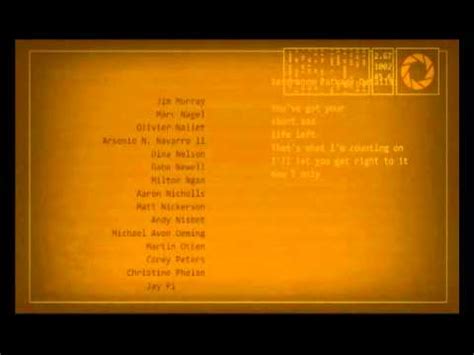 Portal 2 OST Bonus Singleplayer Credits And Song Want You Gone