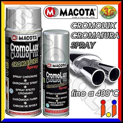 Macota Cromolux Vernice Cromata Spray Cromatura Resistente Al Calore