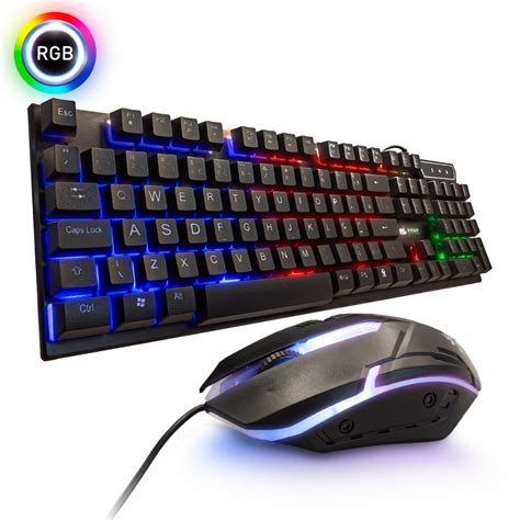 Kit Mouse E Teclado Gamer Semi Mec Nico Rgb Design Ergon Mico Shopee