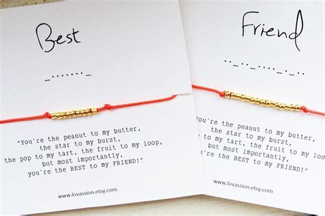 Best Friend Morse Code Bracelet Set Etsy Morse Code Bracelet Best