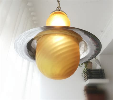 Ufo Lampe Space Age Lampe Deckenleuchte H Ngelampe Gelb Mid Etsy