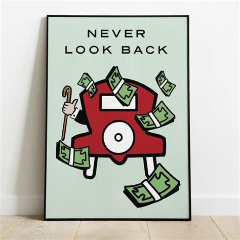 Never Look Back Poster Without Frame Typkup