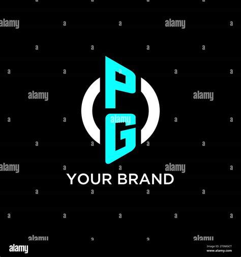 Pg Circle Monogram Logo Design Ideas Stock Vector Image And Art Alamy