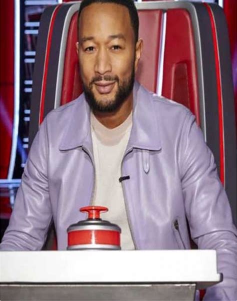 Buy John Legend Purple Leather Jacket The Voice