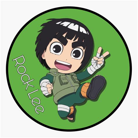 Rocklee Naruto Bushybrow Rock Lee Naruto Chibi Hd Png Download