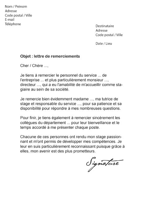 Exemple De Lettre De Remerciement Rapport De Stage 6700 Hot Sex Picture