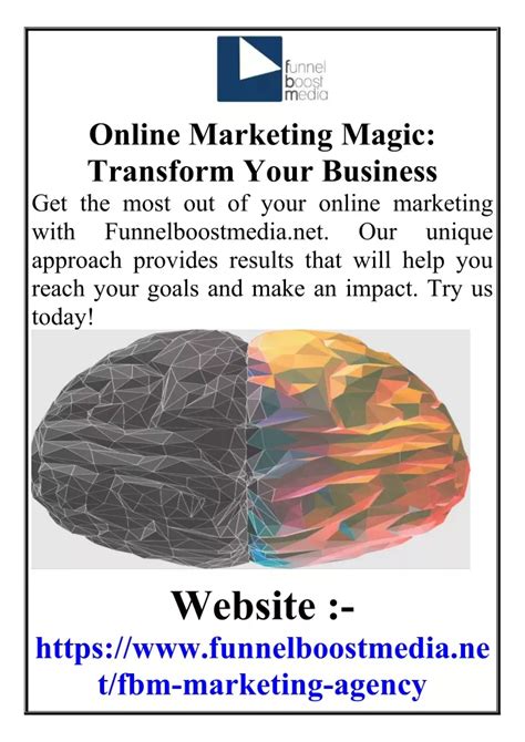 Ppt Online Marketing Magic Transform Your Business Powerpoint