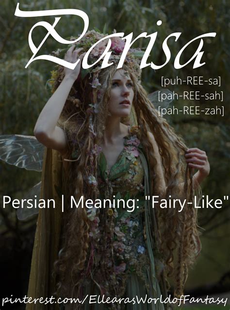 Parisa Fantasy Names Female Character Names Fantasy Character Names