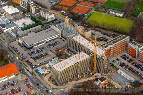 M Lheim An Der Ruhr Aus Der Vogelperspektive Erweiterungs Neubau Der