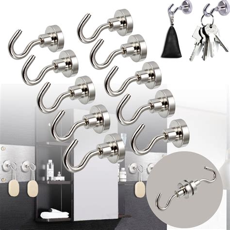 NEW 10 MAGNETIC HOOKS 16MM HEAVY DUTY 12 LBS MK10K – Uncle Wiener's Wholesale