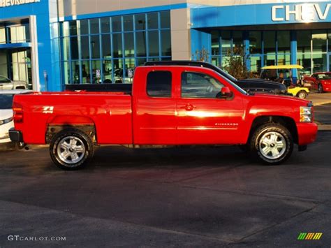 2012 Victory Red Chevrolet Silverado 1500 Lt Extended Cab 4x4 87957698