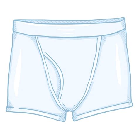 Premium Vector Vector Cartoon White Men Underwear Male Short Briefs