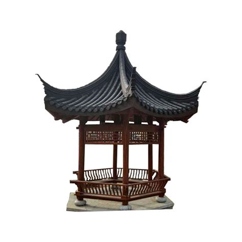 Hexagonal Chinese Pavilion Wooden Garden Gazebo