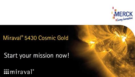 Merck Presenta El Pigmento Miraval Cosmic Gold Packaging