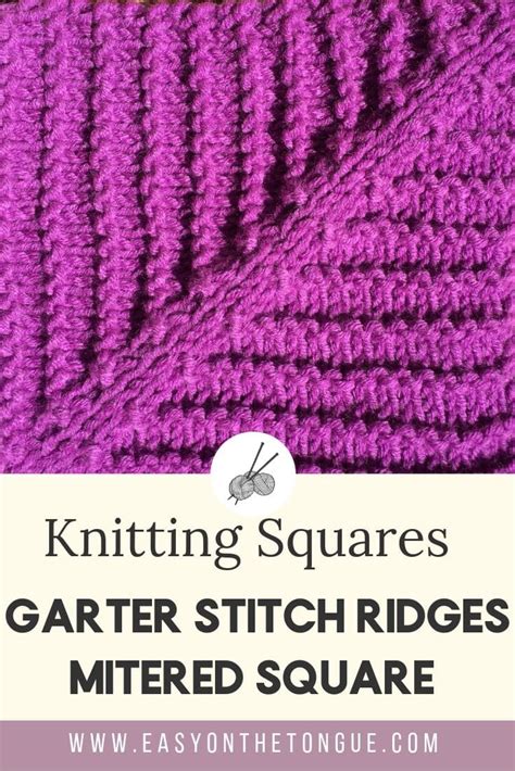 How To Knit A Mitered Square An Awesome Variation