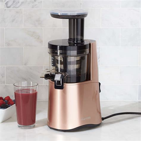 Hurom H AA Rose Gold Slow Juicer Reviews Crate Barrel