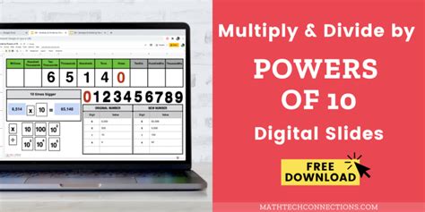 Free Digital Math Activity Multiply And Divide By Powers Of 10 Math