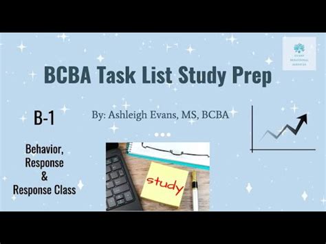 Bcba Task List Study Prep B Behavior Response And Response Class