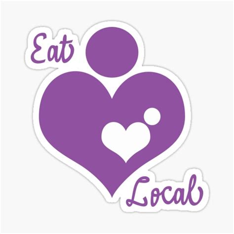 Eat Local Stickers Redbubble