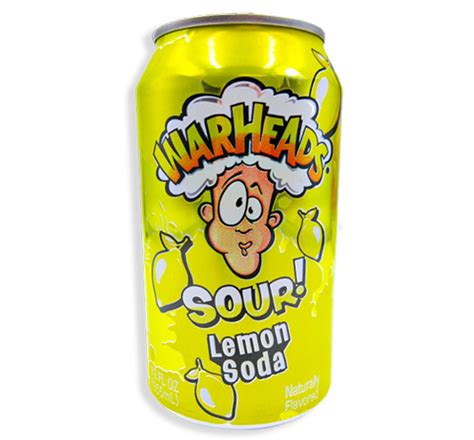 Warheads Soda Can Lemon