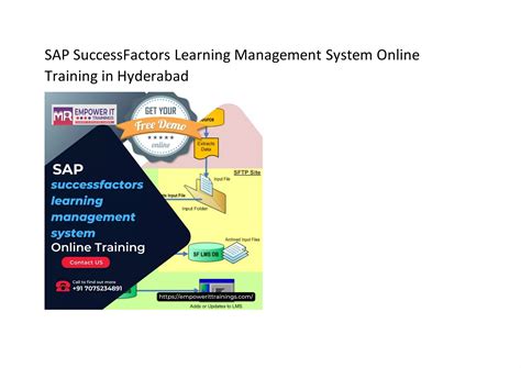 Sap Successfactors Lms Online Training Institute In Hyderabad Ppt