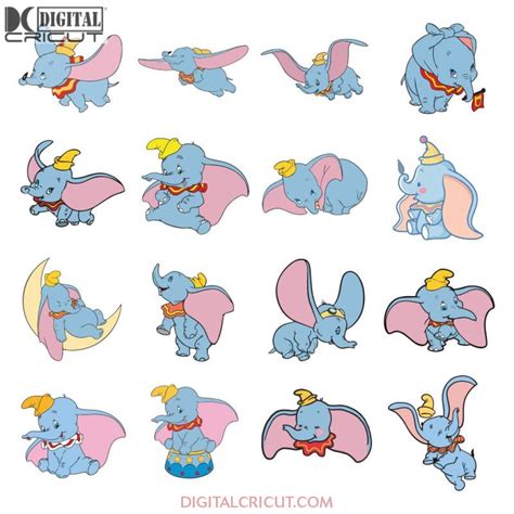 Dumbo Vector Dumbo Svg Dumbo Svg Bundle Cricut File Clipart Elep