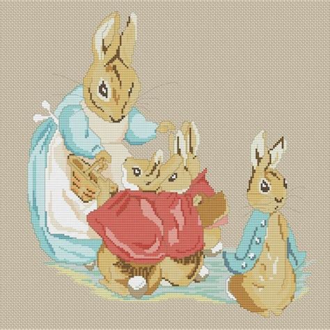 Beatrix Potter Cross Stitch Pattern Etsy Uk