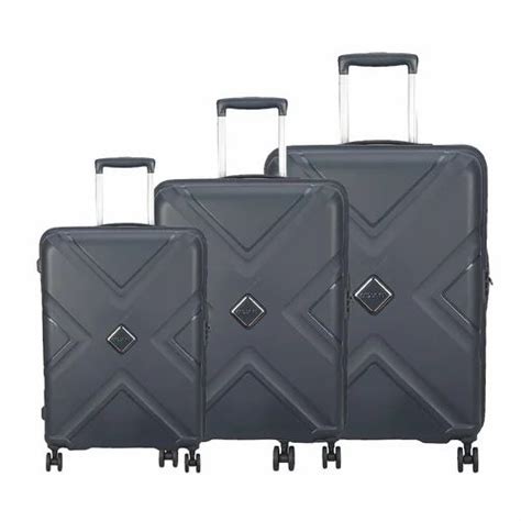 4w Polycarbonate AMERICAN TOURISTER Kross Plus Set Of 3 Black For