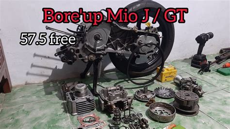 Upgrade Bore Up Mio J Harian Free Spek Wara Wiri Youtube