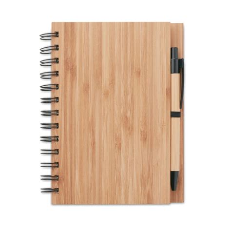 Corporate Giveaways Custom Bamboo Notebook With Pen VJ Graphic Arts