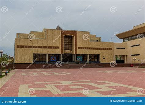 NUKUS, UZBEKISTAN - APRIL 21, 2018: Building of Savitsky Museum in Nukus, Uzbekist Stock Photo ...